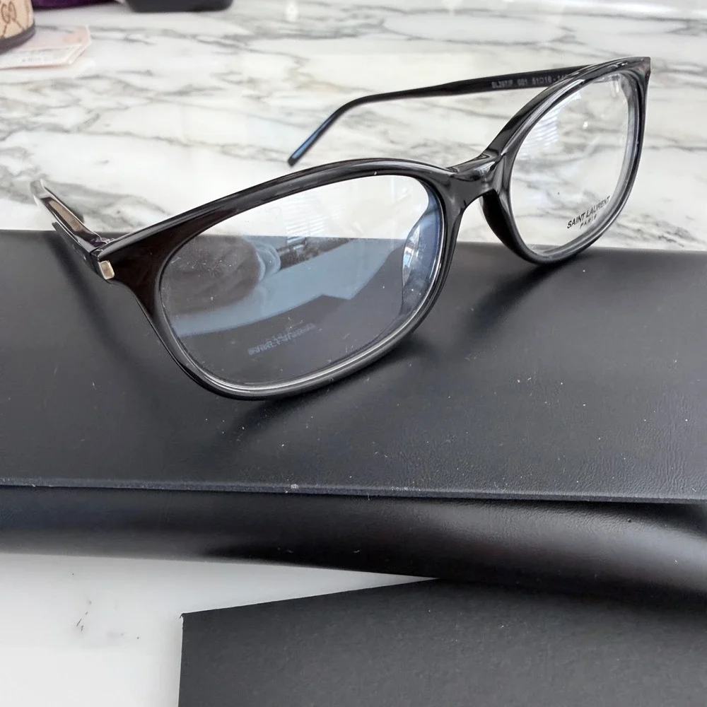 Saint Laurent SL-297/F Eyeglasses Women's Black Full Rim 51-18/145